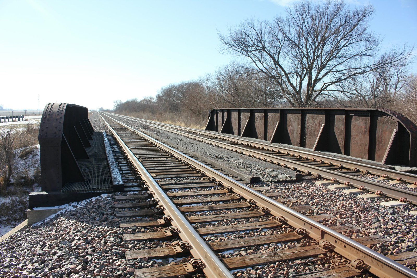 Looking west